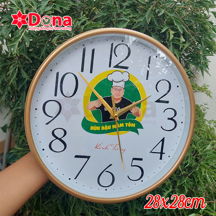 đồng hồ 28cm xi vàng