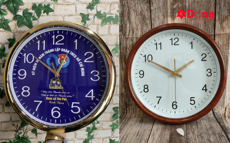 So với các dòng đồng hồ thông thường, đồng hồ treo tường in logo có điểm gì khác biệt?