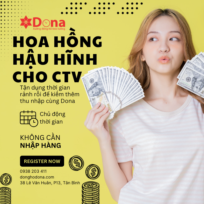 Tuyển cộng tác viên bán đồng hồ