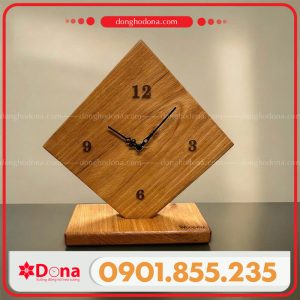 Đồng hồ gỗ để bàn 4 số