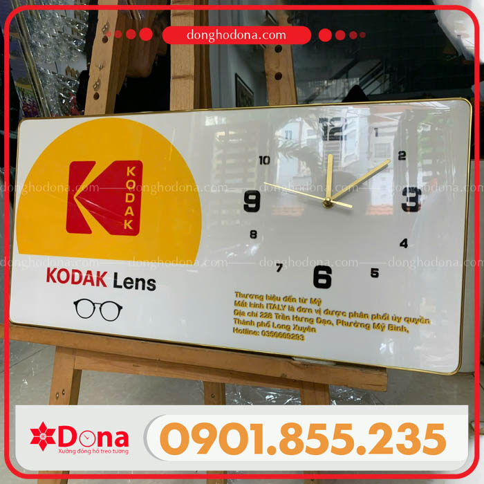 đồng hồ tráng gương chữ nhật