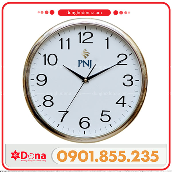 Đồng hồ xi vàng logo PNJ