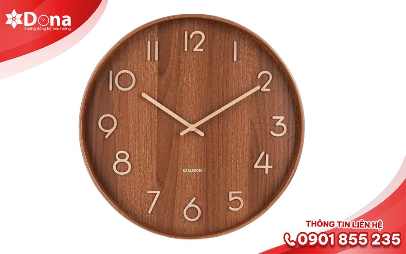 Top 9 Các Mẫu Đồng Hồ Treo Tường Bằng Gỗ Bền Đẹp