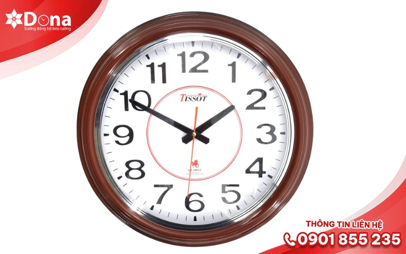 Đồng hồ treo tường nhựa nhẹ, bền, giá rẻ