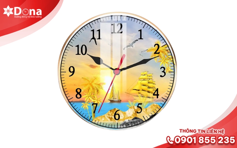 Đồng hồ treo tường mặt tròn truyền thống
