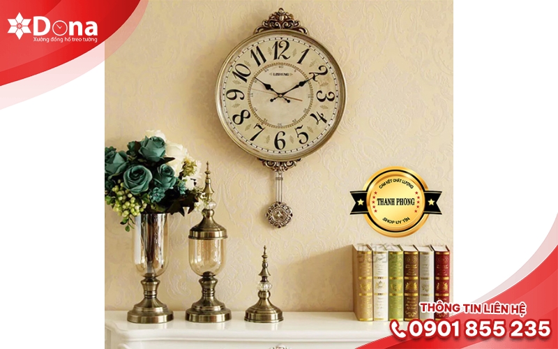 Đồng hồ quả lắc cổ điển vintage