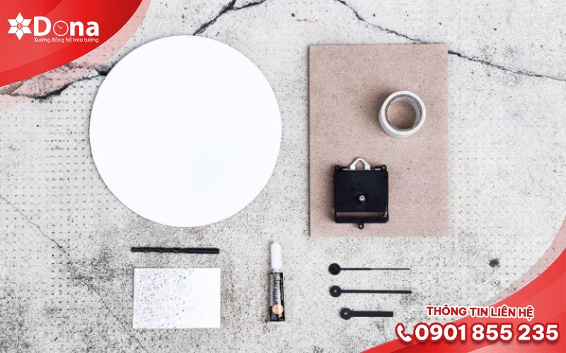 Lắp ráp bộ máy cùng kim đồng hồ