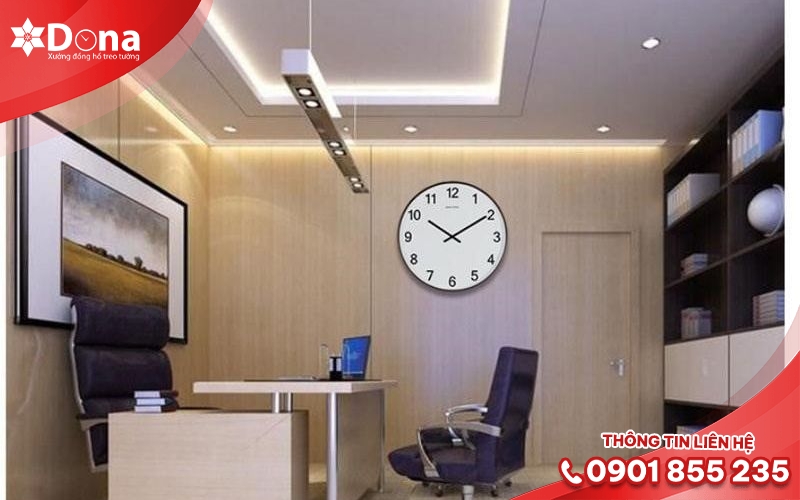 Cách treo đồng hồ phong thủy trong phòng làm việc