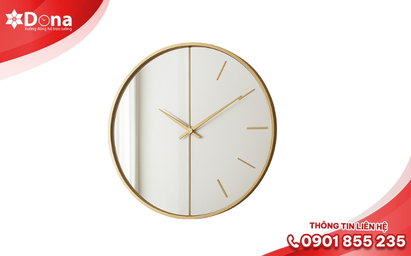 Đồng hồ decor kết hợp gương soi hiện đại Đồng hồ decor kết hợp gương soi hiện đại