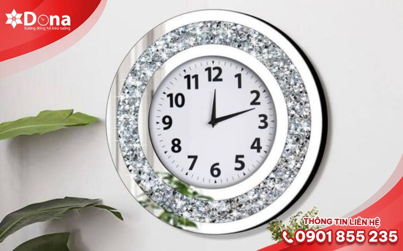 Đồng hồ mặt kính pha lê cao cấp Đồng hồ mặt kính pha lê cao cấp