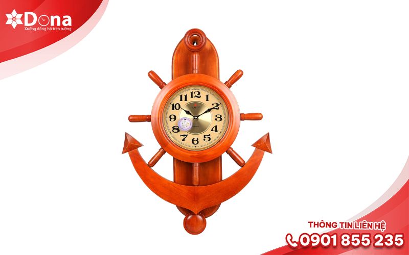 Đồng hồ gỗ treo tường có nhạc nhẹ nhàng