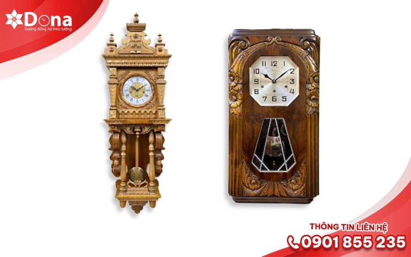 Đồng hồ gỗ treo tường kiểu Đức Đồng hồ gỗ treo tường kiểu Đức