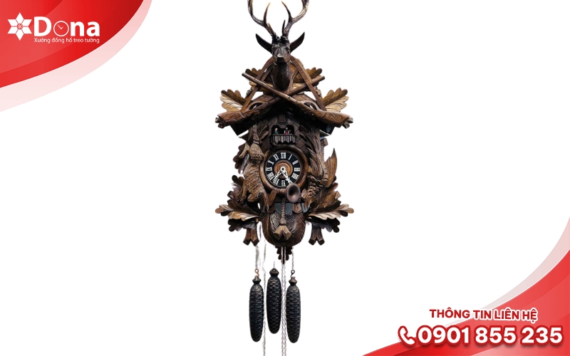 Đồng hồ treo tường vintage phong cách châu Âu Đồng hồ treo tường vintage phong cách châu Âu