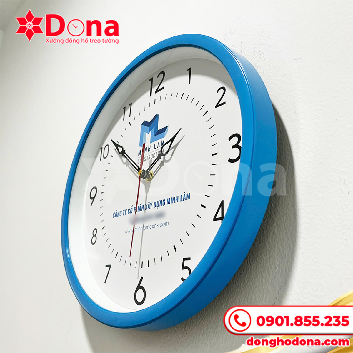 Đồng hồ treo tường in logo Công ty Minh Lâm - hình ảnh dự án 10
